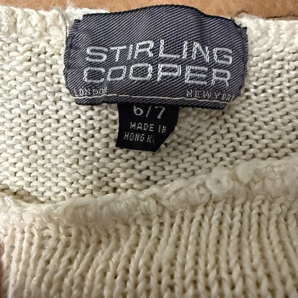 Vintage 80s Stirling Cooper Polka Dot Short Sleeve Sweater Women’s Size 6/7 - Picture 4 of 7